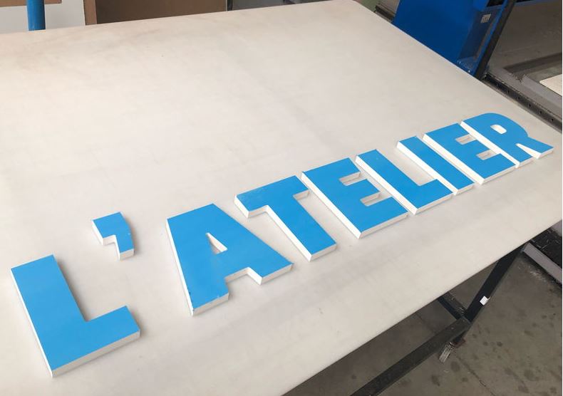 Enseigne Lettres Découpées PVC